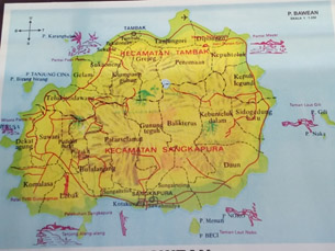 Peta Wilayah Bawean